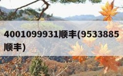 4001099931顺丰(9533885顺丰)