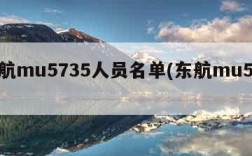 东航mu5735人员名单(东航mu5738)