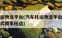 汽车托运物流平台(汽车托运物流平台选运好车一站式轿车托运)