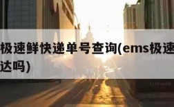 ems极速鲜快递单号查询(ems极速鲜是次日达吗)