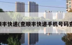 查顺丰快递(查顺丰快递手机号码查询)
