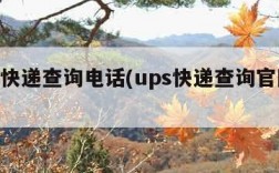 ups快递查询电话(ups快递查询官网电话)