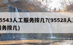 95543人工服务按几?(95528人工服务按几)