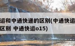 中通快运和中通快递的区别(中通快运和中通快递的区别 中通快运o15)