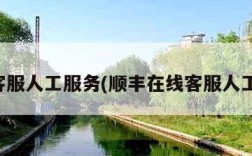 在线客服人工服务(顺丰在线客服人工服务)