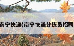南宁快递(南宁快递分拣员招聘)