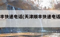 天津顺丰快递电话(天津顺丰快递电话滨海新区)