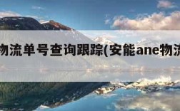 安能物流单号查询跟踪(安能ane物流单号查询)