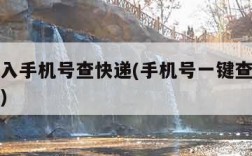 京东输入手机号查快递(手机号一键查快递京东订单)