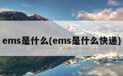 ems是什么(ems是什么快递)