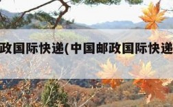 中国邮政国际快递(中国邮政国际快递费用价格表)