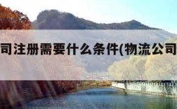 物流公司注册需要什么条件(物流公司注册流程图)