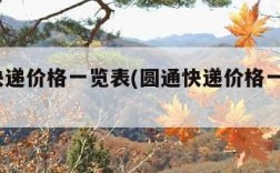 圆通快递价格一览表(圆通快递价格一览表2023)
