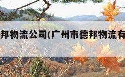 广州德邦物流公司(广州市德邦物流有限公司)