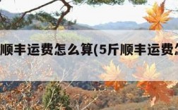 5公斤顺丰运费怎么算(5斤顺丰运费怎么算)